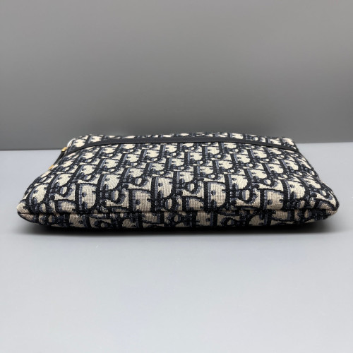 Dior Bill Pouch Oblique Blue Beige