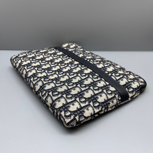 Dior Bill Pouch Oblique Blue Beige
