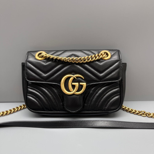 Gucci Mini GG Marmont Calfskin Black Gucci Mini GG Marmont Calfskin Black