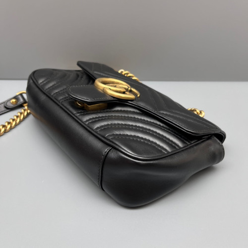 Gucci Mini GG Marmont Calfskin Black Gucci Mini GG Marmont Calfskin Black