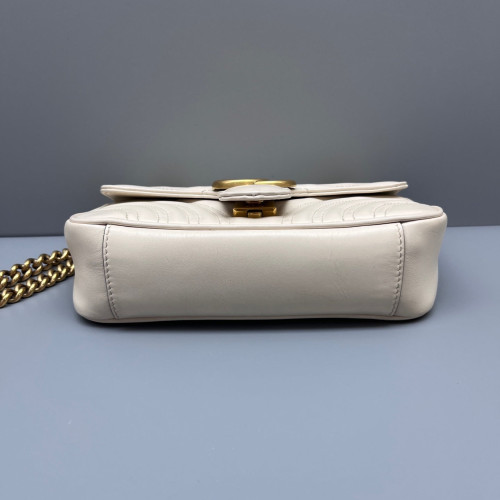 Gucci Mini GG Marmont Calfskin White
