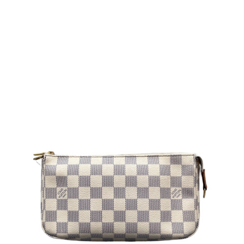 Louis Vuitton Pochette Accessories Damier Azur White