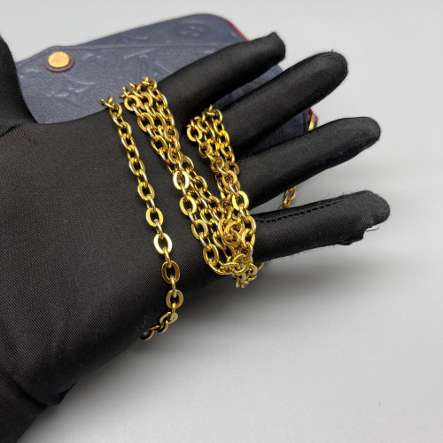 Louis Vuitton Pochette Felicie Chain Wallet Monogram Empreinte Dark Blue