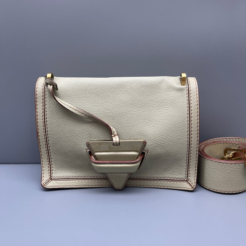 Loewe Medium Barcelona Shoulder Grained Calfskin Beige