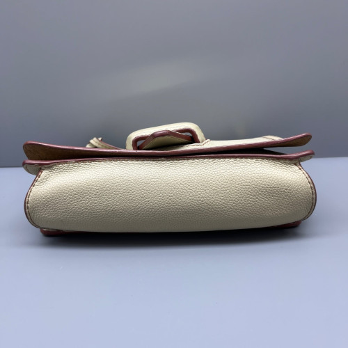 Loewe Medium Barcelona Shoulder Grained Calfskin Beige