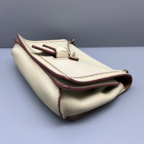 Loewe Medium Barcelona Shoulder Grained Calfskin Beige
