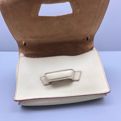 Loewe Medium Barcelona Shoulder Grained Calfskin Beige
