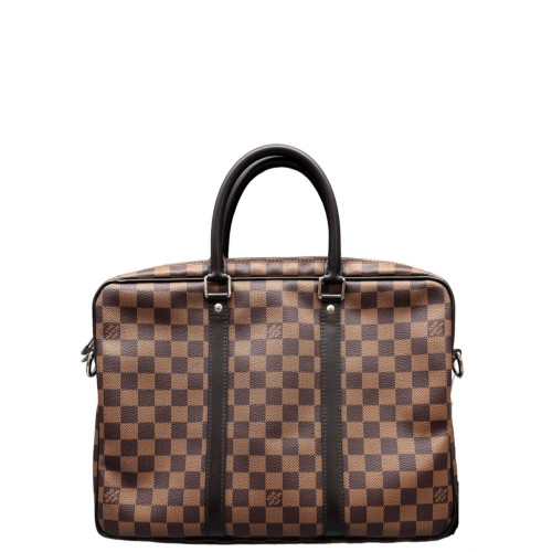Louis Vuitton Porte Documents Voyage PM Damier Ebene Brown Louis Vuitton Porte Documents Voyage PM Damier Ebene Brown