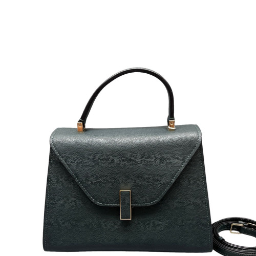 Valextra Two-Way Bag Calfskin Dark Green