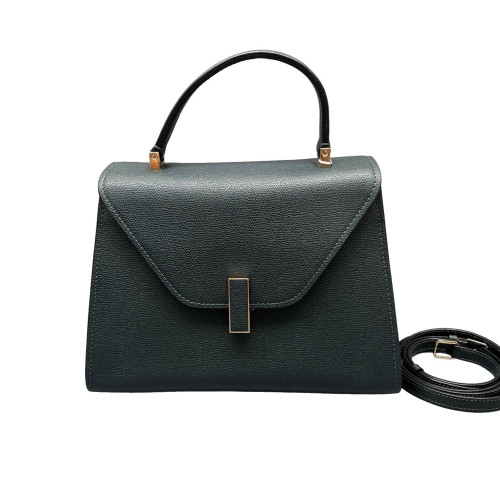 Valextra Two-Way Bag Calfskin Dark Green