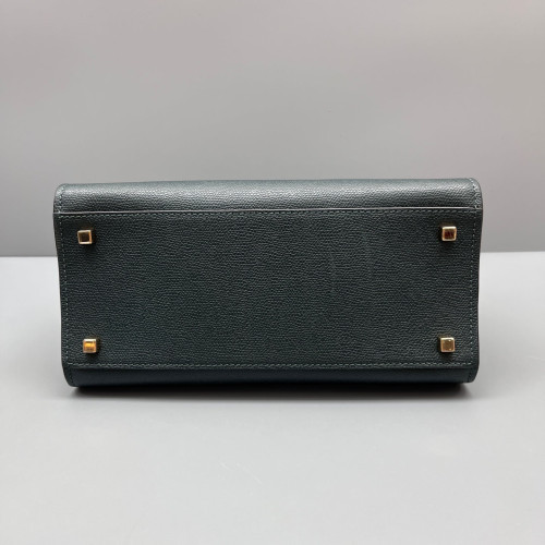 Valextra Two-Way Bag Calfskin Dark Green