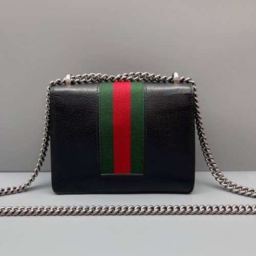 Gucci Small Dionysus Calfskin Black Red Green