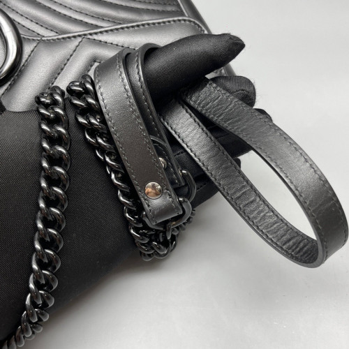 Gucci Small GG Marmont Calfskin Black
