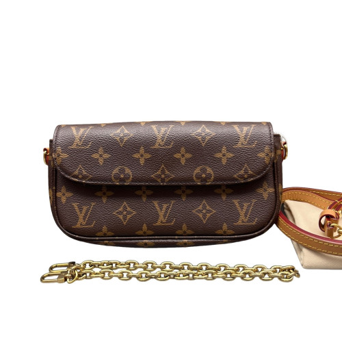 Louis Vuitton Ivy Wallet On Chain Monogram Brown