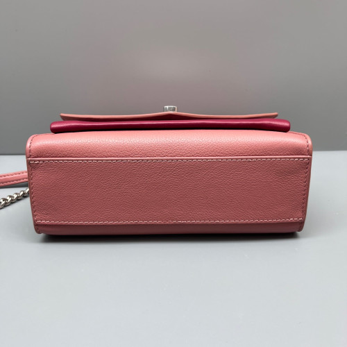 Louis Vuitton Mylockme Chain Bag BB Grained Calfskin Pink