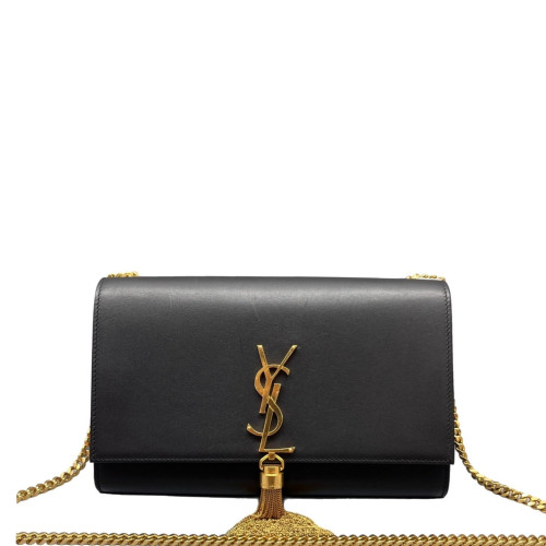 Yves Saint Laurent Medium Kate Crossbody Bag Calfskin Black Yves Saint Laurent Medium Kate Crossbody Bag Calfskin Black