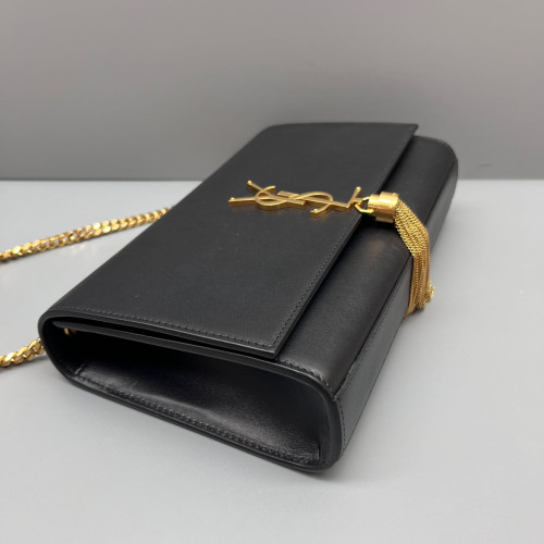 Yves Saint Laurent Medium Kate Crossbody Bag Calfskin Black Yves Saint Laurent Medium Kate Crossbody Bag Calfskin Black