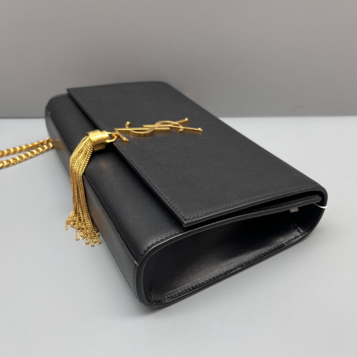 Yves Saint Laurent Medium Kate Crossbody Bag Calfskin Black Yves Saint Laurent Medium Kate Crossbody Bag Calfskin Black