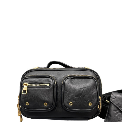 Louis Vuitton Utility Crossbody Calfskin Black