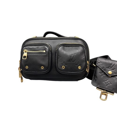 Louis Vuitton Utility Crossbody Calfskin Black