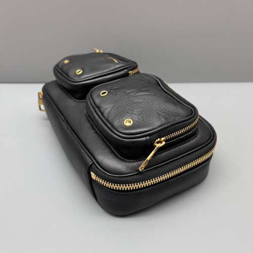 Louis Vuitton Utility Crossbody Calfskin Black