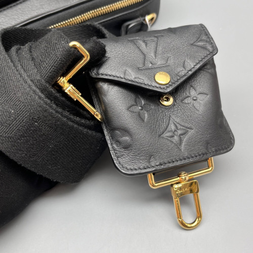 Louis Vuitton Utility Crossbody Calfskin Black