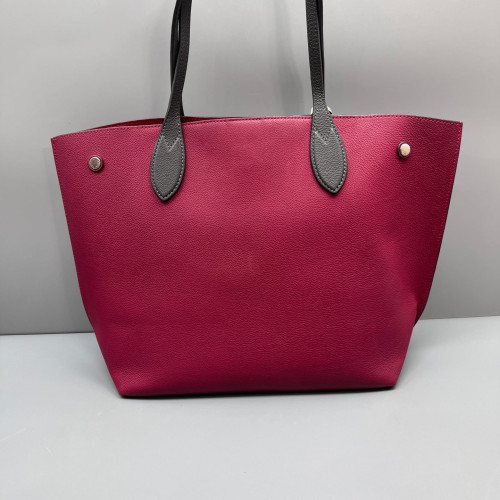 Louis Vuitton Lockme Go Tote Grained Calfskin Burgundy