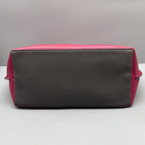 Louis Vuitton Lockme Go Tote Grained Calfskin Burgundy