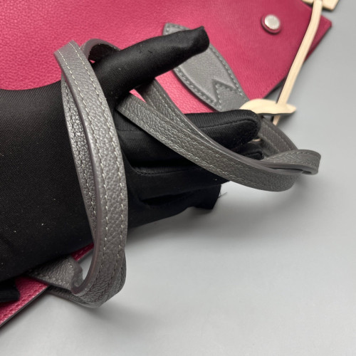 Louis Vuitton Lockme Go Tote Grained Calfskin Burgundy