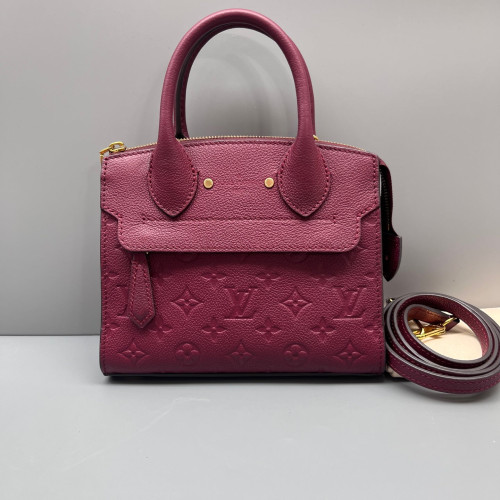 Louis Vuitton Handbag Monogram Empreinte Burgundy