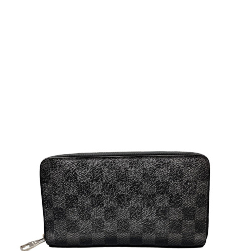 Louis Vuitton Zippy Organizer Damier Graphite Black Grey