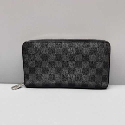 Louis Vuitton Zippy Organizer Damier Graphite Black Grey
