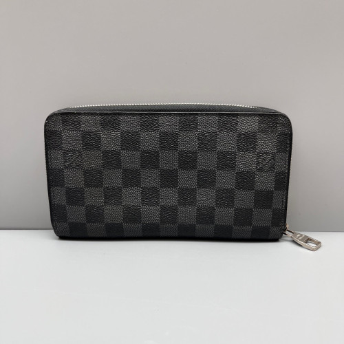 Louis Vuitton Zippy Organizer Damier Graphite Black Grey