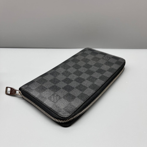 Louis Vuitton Zippy Organizer Damier Graphite Black Grey