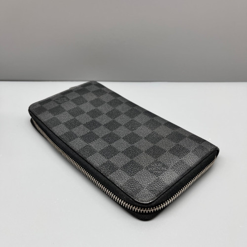 Louis Vuitton Zippy Organizer Damier Graphite Black Grey