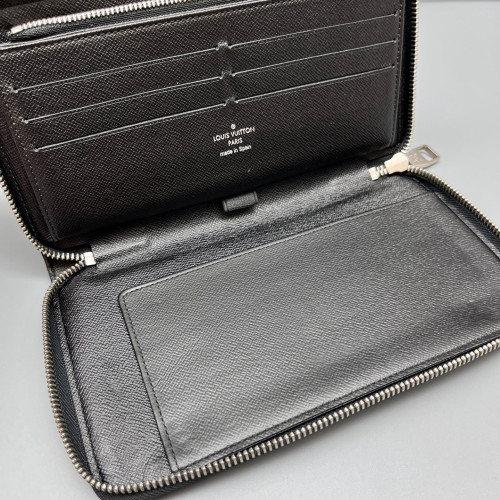 Louis Vuitton Zippy Organizer Damier Graphite Black Grey