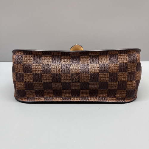 Louis Vuitton Beaumarchais Shoulder Bag Damier Ebene Calfskin Brown Black Louis Vuitton Beaumarchais Shoulder Bag Damier Ebene Calfskin Brown Black