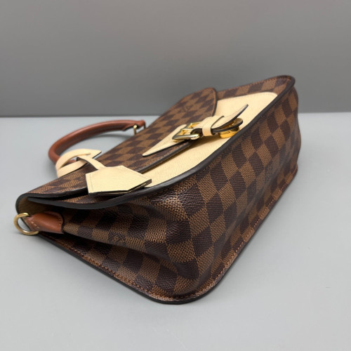 Louis Vuitton Beaumarchais Shoulder Bag Damier Ebene Calfskin Brown Black Louis Vuitton Beaumarchais Shoulder Bag Damier Ebene Calfskin Brown Black
