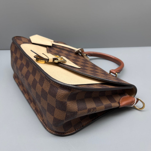 Louis Vuitton Beaumarchais Shoulder Bag Damier Ebene Calfskin Brown Black Louis Vuitton Beaumarchais Shoulder Bag Damier Ebene Calfskin Brown Black