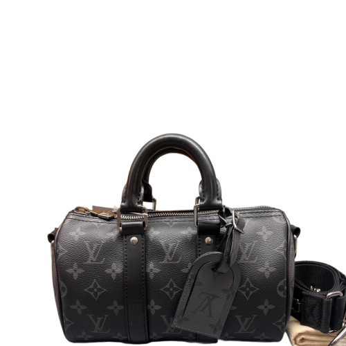 Louis Vuitton Keepall Bandouliere 25 Monogram Eclipse Black