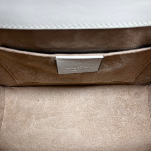 Gucci Mini Sylvie Shoulder Bag Calfskin White