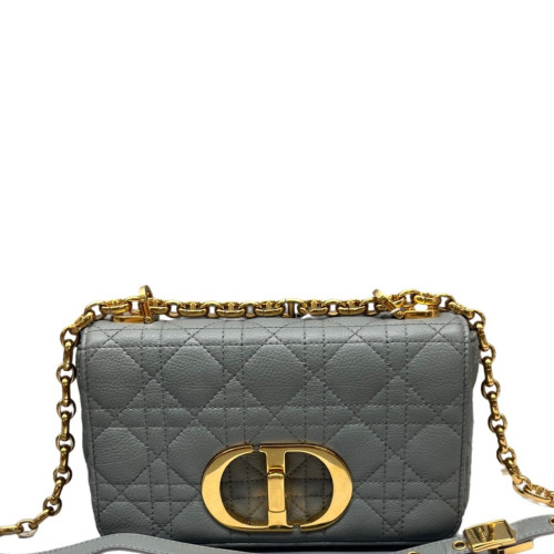 Dior Small Caro Bag Calfskin Grey Dior Small Caro Bag Calfskin Grey
