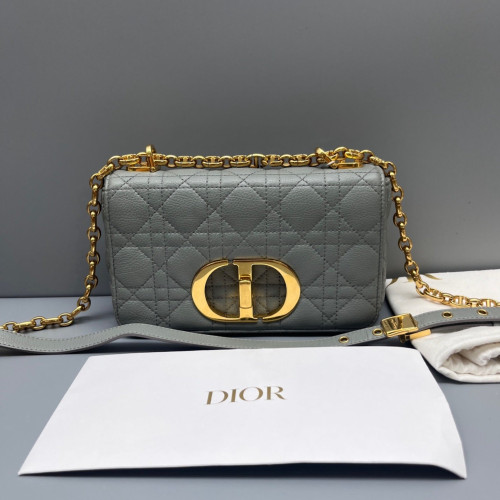 Dior Small Caro Bag Calfskin Grey Dior Small Caro Bag Calfskin Grey
