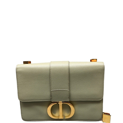Dior 30 Montaigne Flap Bag Calfskin Light Green
