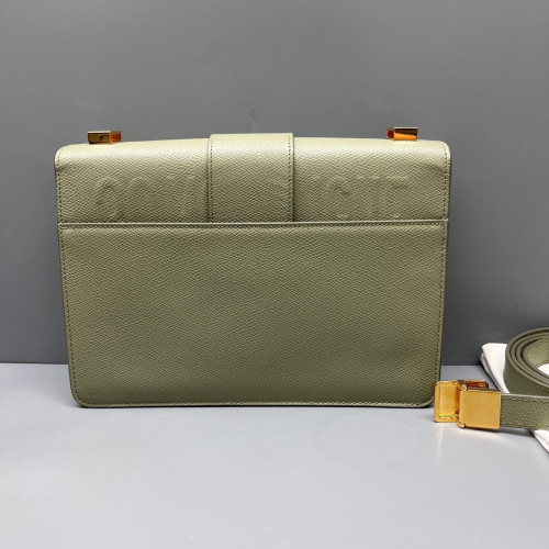 Dior 30 Montaigne Flap Bag Calfskin Light Green