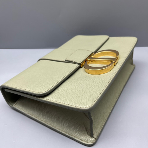 Dior 30 Montaigne Flap Bag Calfskin Light Green