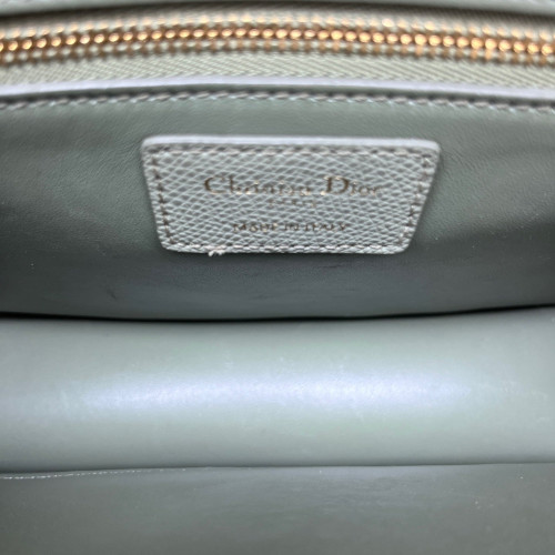 Dior 30 Montaigne Flap Bag Calfskin Light Green