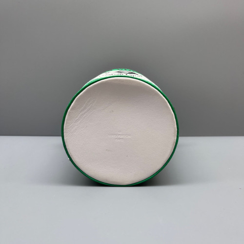 Louis Vuitton Bucket Calfskin Green White