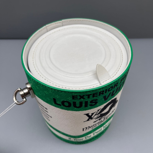 Louis Vuitton Bucket Calfskin Green White