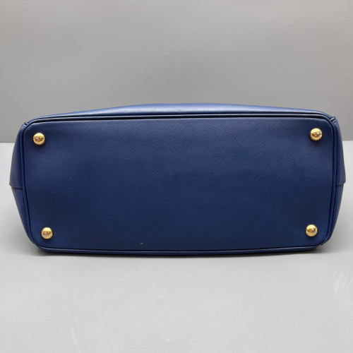 Prada Medium Galleria Double Zip Tote Saffiano Calfskin Dark Blue Prada Medium Galleria Double Zip Tote Saffiano Calfskin Dark Blue